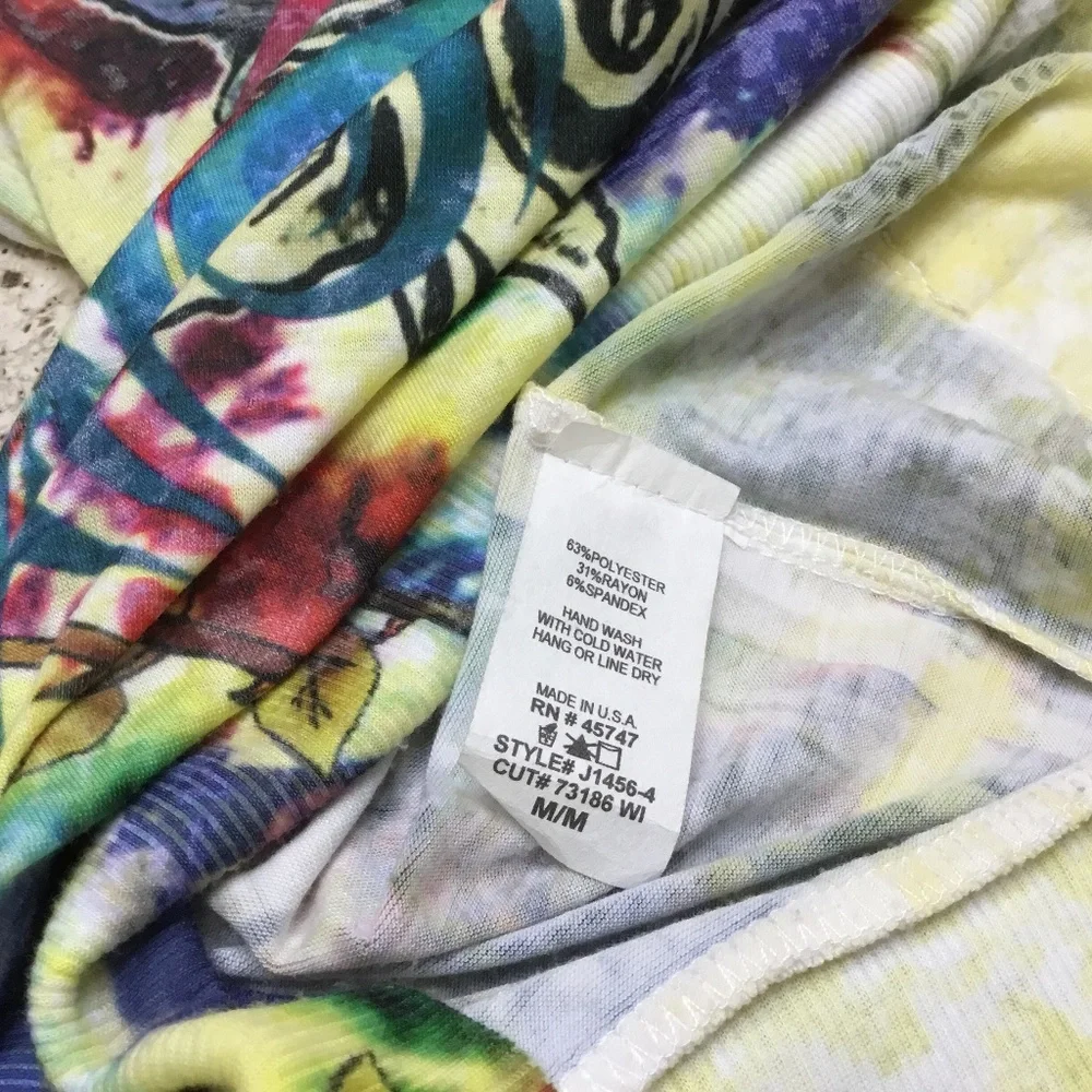 Vintage Zip-Up Multi-Color Rhinestone Hoodie Sweatshirt - Picture 4 of 7